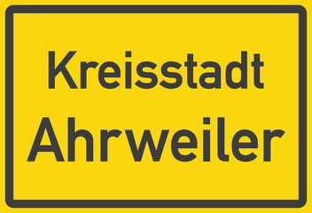 Ortstafel Kreisstadt Ahrweiler