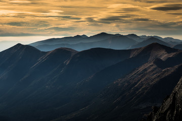 Mountain landscape in Tatra mountain national park,Zakopane,Pola