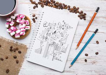 Coffee break with snack