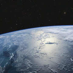 Fototapeta na wymiar Planet Earth from space