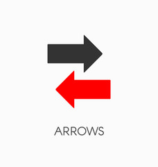 Arrows icon vector