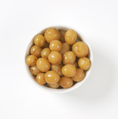 pickled green gooseberries