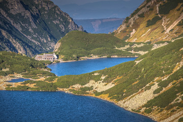 Naklejka na ściany i meble Valley of five ponds in the Tatra Mountains,Zakopane,Poland