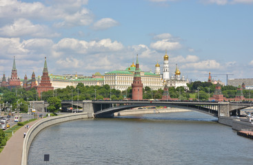 Obraz premium Kremlin embankment in Moscow.