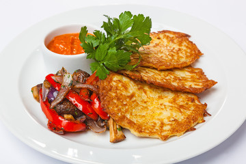 Potato Pancake with vegetables