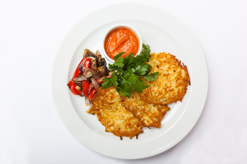 Potato Pancake with vegetables