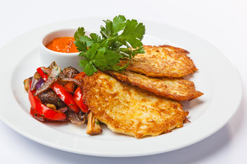 Potato Pancake with vegetables