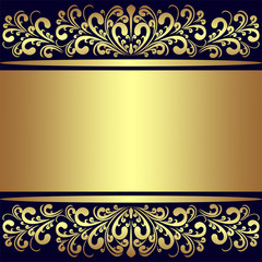 Luxury Background with golden royal Borders.