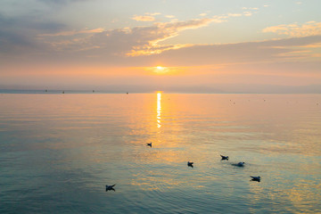 Sunset from "Garda lake" Italy