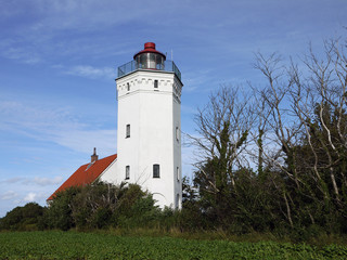 Fototapeta na wymiar der Leuchtturm Gedser Fyr auf der dänischen Insel Falster