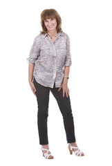 middle aged casual woman