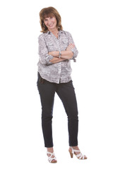 middle aged casual woman