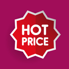 Hot Price sticker vector