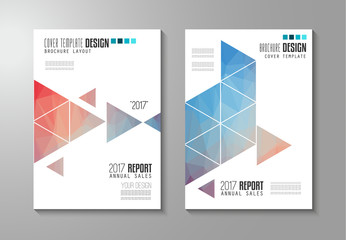 Brochure template, Flyer Design or Depliant Cover for business