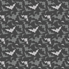 Halloween pattern with bat.
