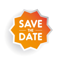 Save the Date vector star