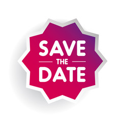 Save the Date vector star