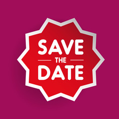Save the Date vector star