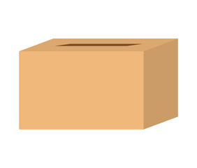 delivery design. box over isolated image. vector graphic