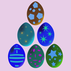 Glowing Easter Eggs.