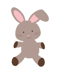 animal design. cartoon rabbit icon. isolated image. vector graph