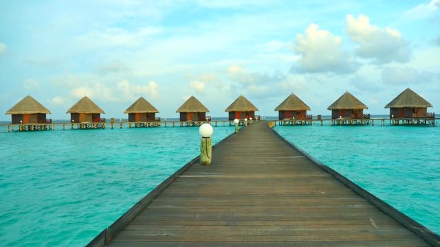 Beautiful tropical beach and sea in maldives island
