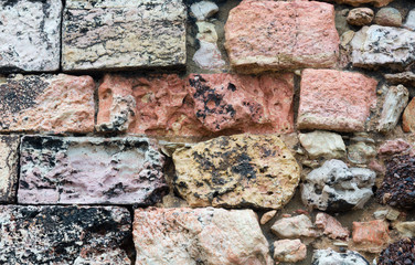 Stony wall background.