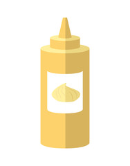 Fast and Street food concept. Eating outside. sauce jar  icon. V