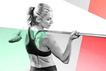 Athlete preparing to throw javelin