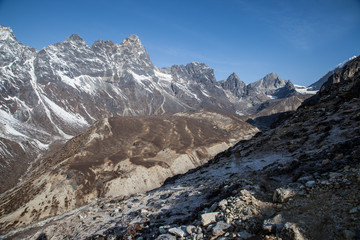 Fototapeta na wymiar Trail to Everest base camp..