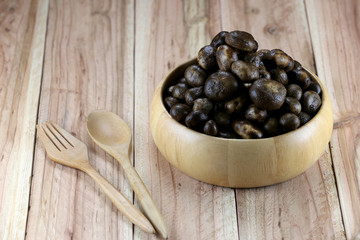 Barometer Earthstars or hygroscopic earthstar of mushroom Vegeta