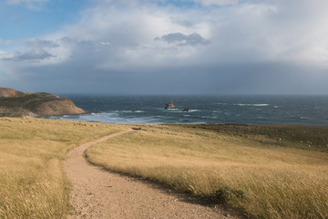 Last ray of sun before storm