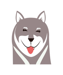 Animal and Pet love. Dog cartoon  icon. vector graphic