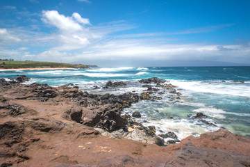 Fototapeta na wymiar Beach in Maui Hawaii