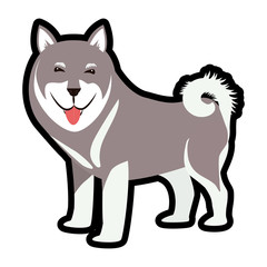 Animal and Pet love. Dog cartoon  icon. vector graphic