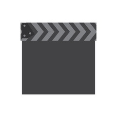 Fototapeta premium Movie concept. classic clapboard icon. vector graphic