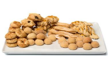 cookie plate on white floor