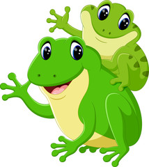 cute frog cartoon