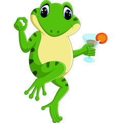 cute frog cartoon