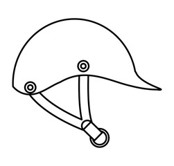 Horse ridding concept. Helmet icon. vector graphic