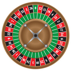 Classic game of roulette wheel