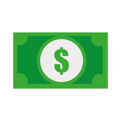 green square with grey circle and green money icon over isolated background,vector illustration