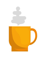 Hot drink design. Coffee mug  icon. vector graphic