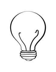 Energy and idea design. light bulb icon. vector graphic