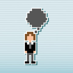 Obraz premium social media pixel design 