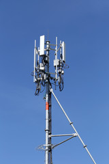 Antenna for Telephone communications in bright sky day time.