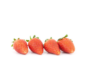 Strawberry isolated on white background.