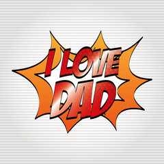 happy fathers day design 