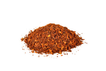 Cayenne pepper on white background