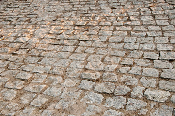 Stone pavement texture.
